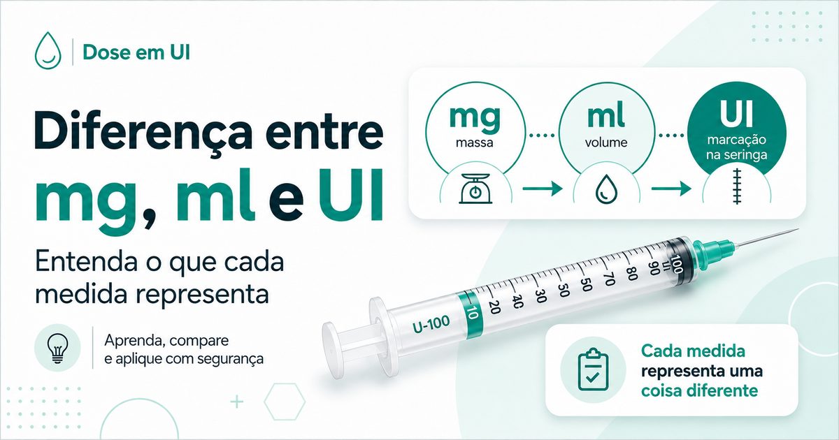 Diferença entre mg, ml e UI